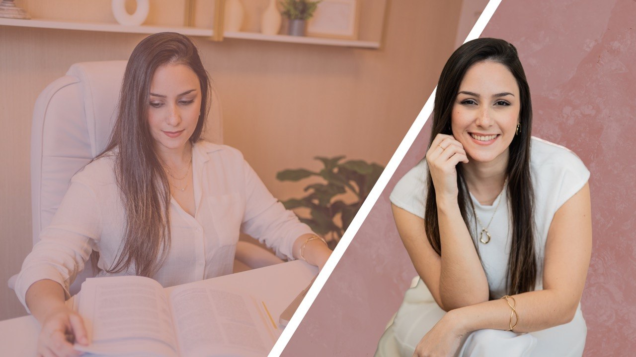 Andressa Andrade, psicóloga, em ambiente acolhedor